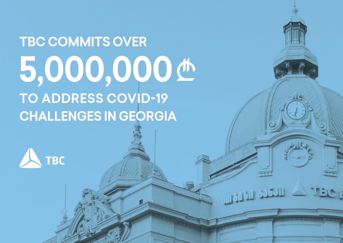 JSCTBC's tweet image. TBC commits over GEL 5.000.000 to address #COVID19 challenges in Georgia.