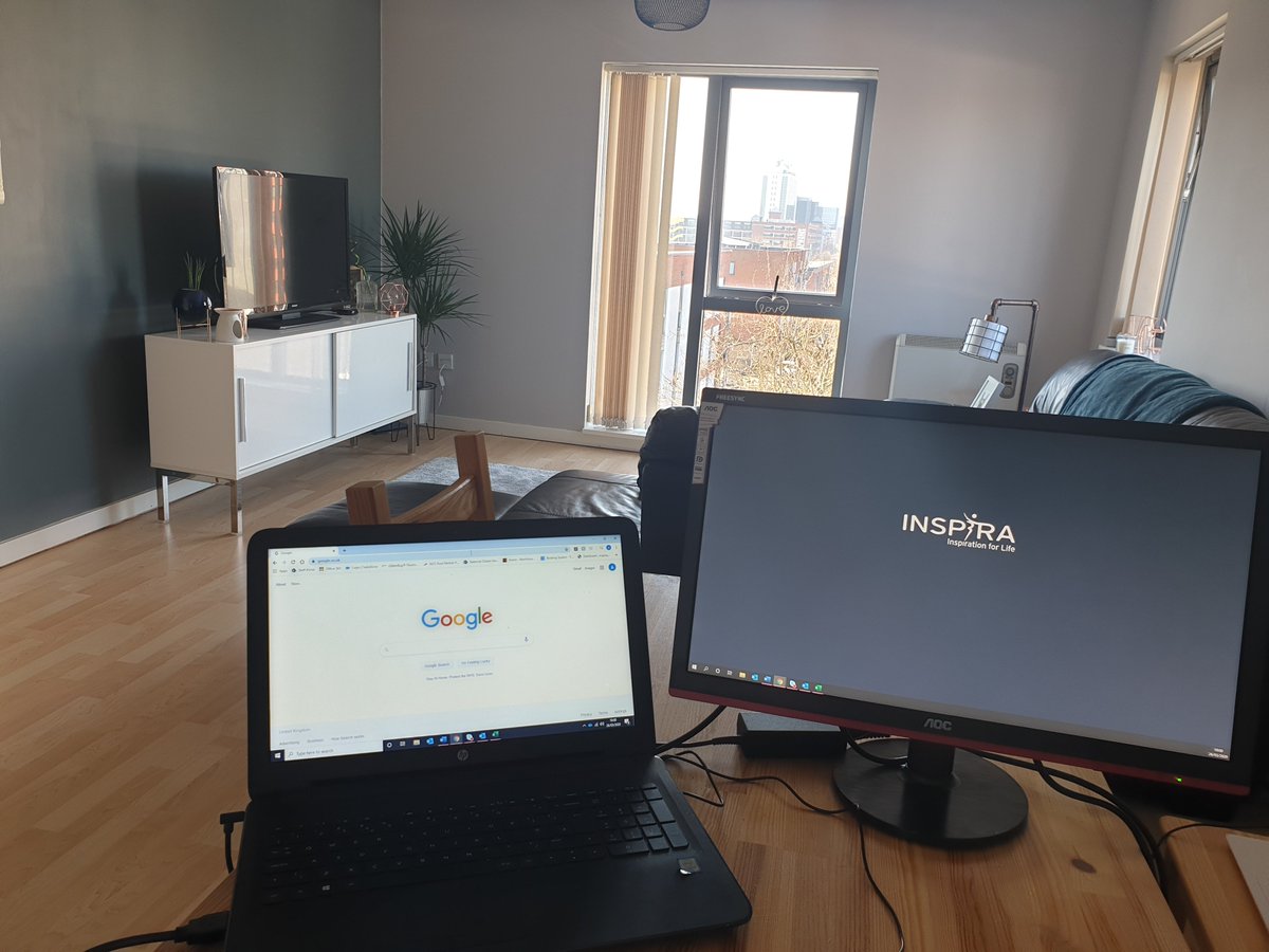 InspiraAshW's tweet photo. Feeling good on this beautiful sunny morning in Manchester. My home office is looking better by the day! #FeelingGood #ThursdayMotivation #homeworking https://t.co/QwMAlbLwzO