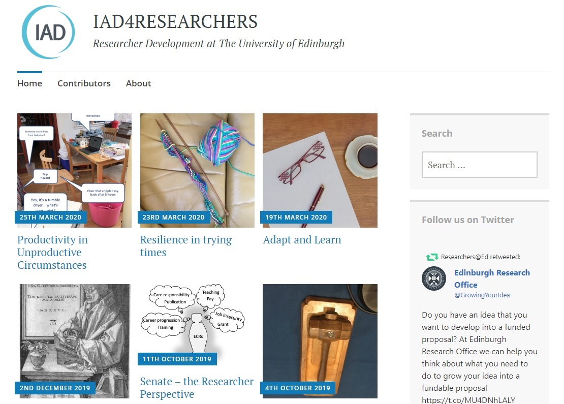 EdinburghChem's tweet photo. Great resources and toolkits for #ResearcherDevelopment from @sarashinton @UoE_IAD
#ResilienceinTryingTimes #AdaptandLearn #ProductivityinUnproductiveCircumstances and more...
😀👇👇👍👏
https://t.co/hXEaXBbZNu https://t.co/SKkIBiXoJv