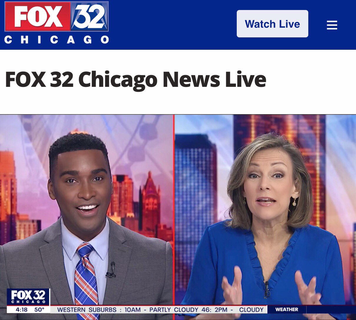 Watch fox store 32 live