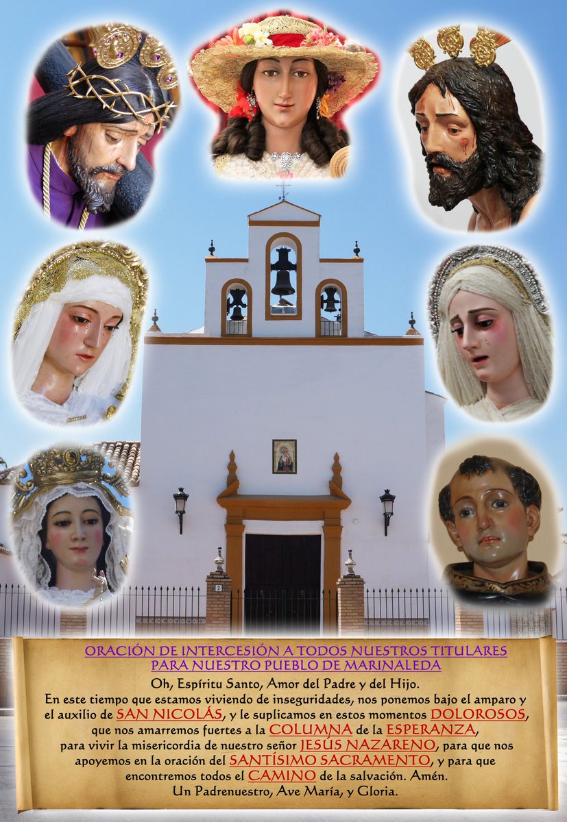 JHSmarinaleda's tweet photo. ORACIÓN DE INTERCESIÓN A TODOS NUESTROS TITULARES PARA NUESTRO PUEBLO DE MARINALEDA https://t.co/x9sSKeyqya