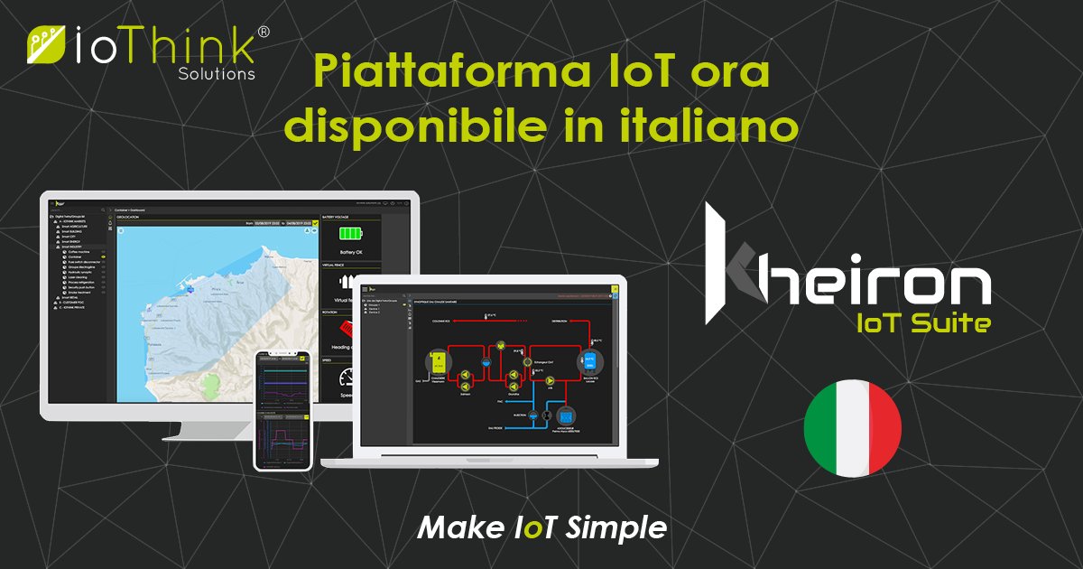 IoThinkOfficial's tweet photo. 🇮🇹La nostra piattaforma ormai è disponibile in italiano! Scoprite tutti i nostri casi d'uso e le caratteristiche della nostra suite di strumenti IoT con il vostro marchio. 🇮🇹
More information : https://t.co/xKpGIXwLlS
#MakeIoTSimple #IoT #IIoT #IoTPlatform #DigitalTwins https://t.co/hkKlwEapCn