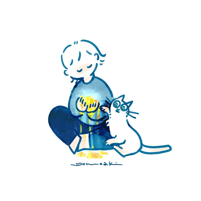 「長袖 白い猫」のTwitter画像/イラスト(古い順)