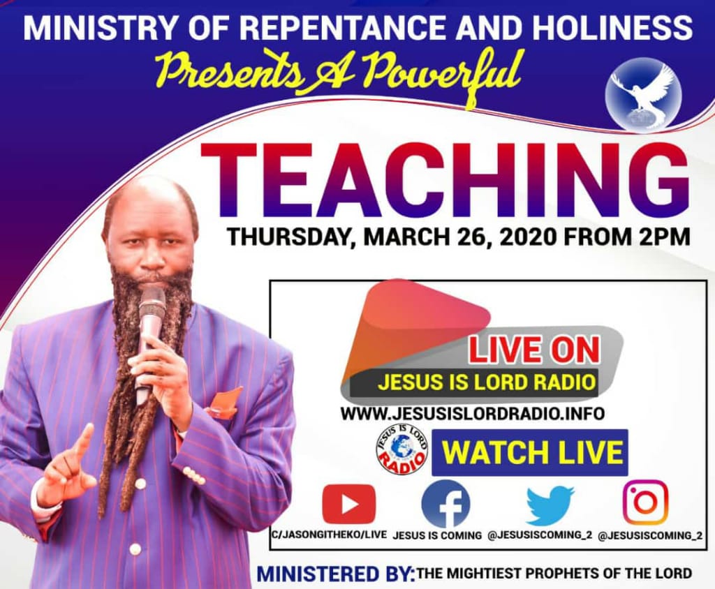 EmodiaBenjamin's tweet photo. Are you aware that #EternityIsCalling and that there are rooms Jesus went to prepare in heaven for you and that time is over He's coming to take that born again and  faithful servant? 

How then do you prepare?
Tune in today @JesusIsLord_R https://t.co/EBigVWE7of