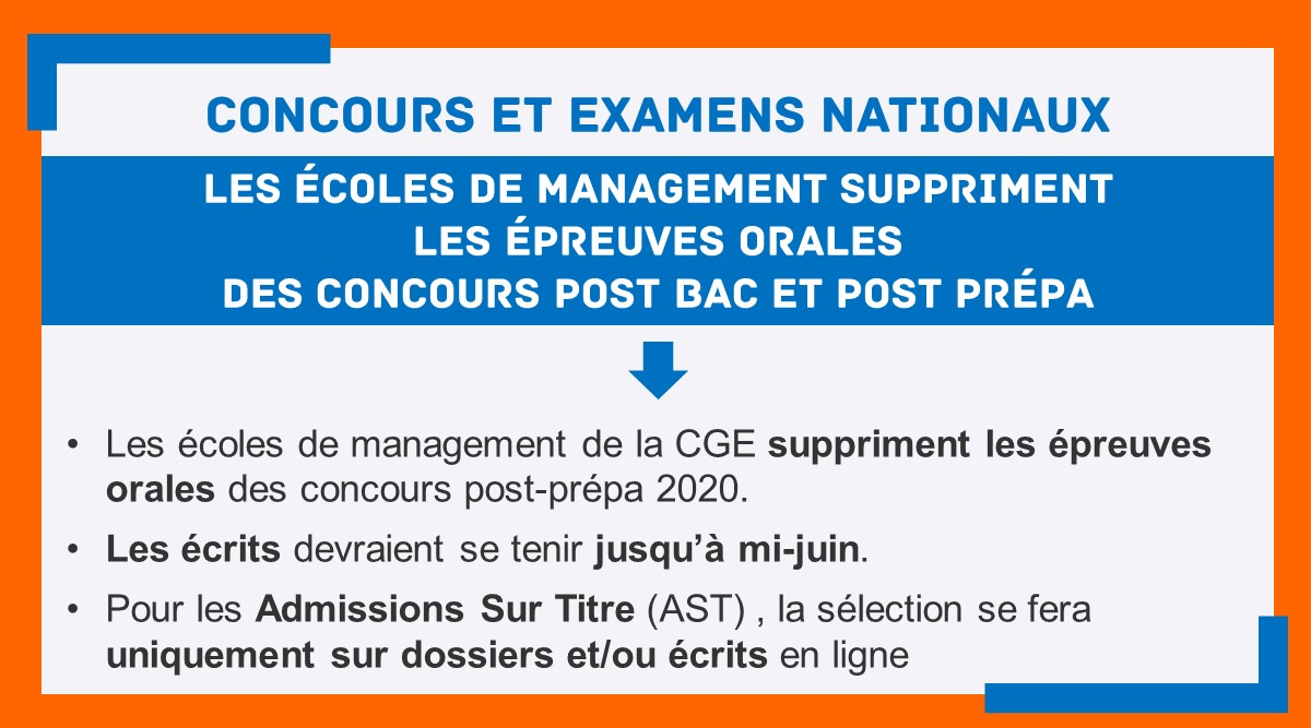 AcAmiens's tweet photo. Vous êtes concerné par les concours et examens nationaux cette année, prenez connaissance des reports et modifications prévues par le @gouvernementFR #postbac #postprepa #paces @EducationFrance @parcoursup_info @sup_recherche @VieLyceenne https://t.co/9Q5WAFt87E