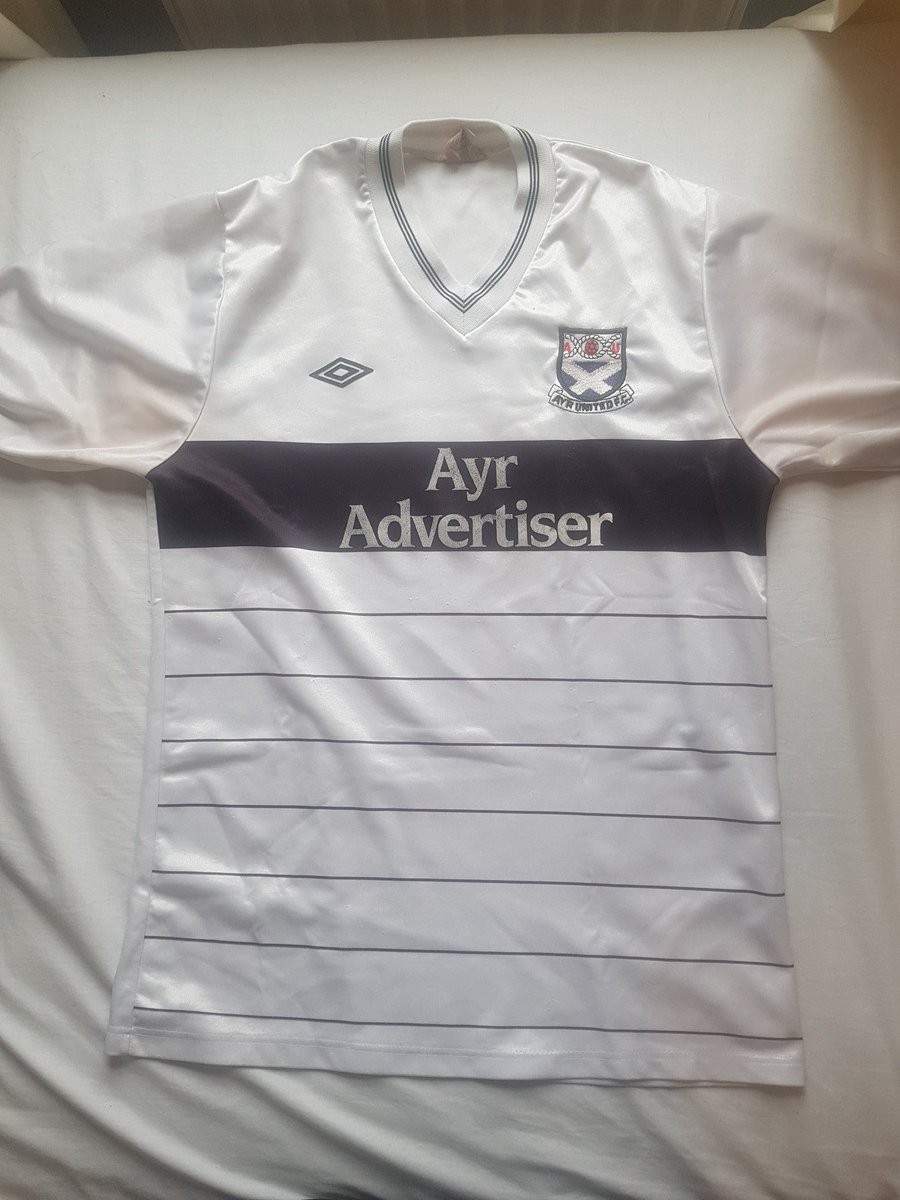 Day 5: Ayr United home, 1987-88.The best Ayr United shirt of all time. The one replica that every Ayr fan wants. Cheers Dad. 10/10.