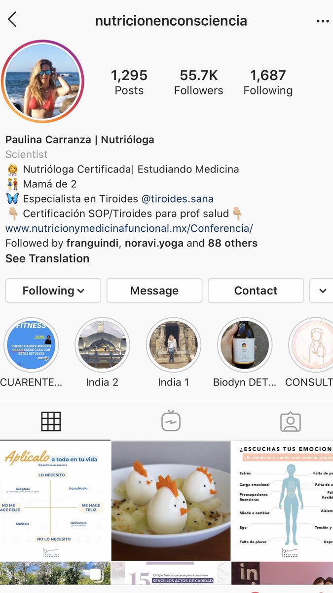 4 CUENTAS EN #INSTAGRAM con información que alimenta, emociones cuerpo y alma. 

#PlantBased
#Ayurveda
#Keto 

<a href="/foodprojectmex/">FoodProjectMx</a> || <a href="/YOGAMEXMX/">YOGAMEX</a>
