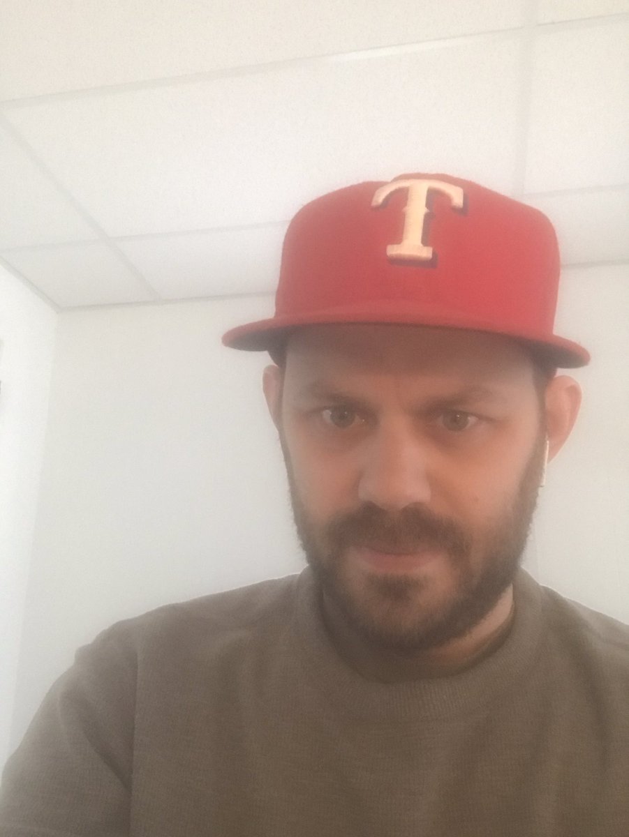 davidthomsen's tweet photo. Missing baseball today, but hope everyone is staying home and staying safe #OpeningDayAtHome #gorangers @Rangers @MLB https://t.co/HJEvXLVx7w
