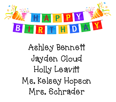 USD265_EHS's tweet photo. Tiger Nation wishes Happy Birthday to these Tigers today!
#tigerbdays
#tigernationproud
#TigerNationStrong https://t.co/jtQbHpiCtd