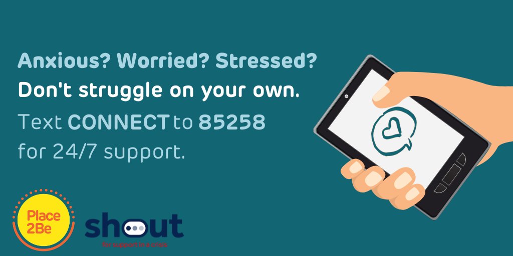 Place2Be's tweet image. #Coronavirus is causing a lot of uncertainty, confusion and worry for many children, families &amp;amp; schools. We're proud to partner with @GiveUsAShout to provide free, 24/7 support for anyone in the UK.

If you're worried and need to talk, text CONNECT to 85258.📱