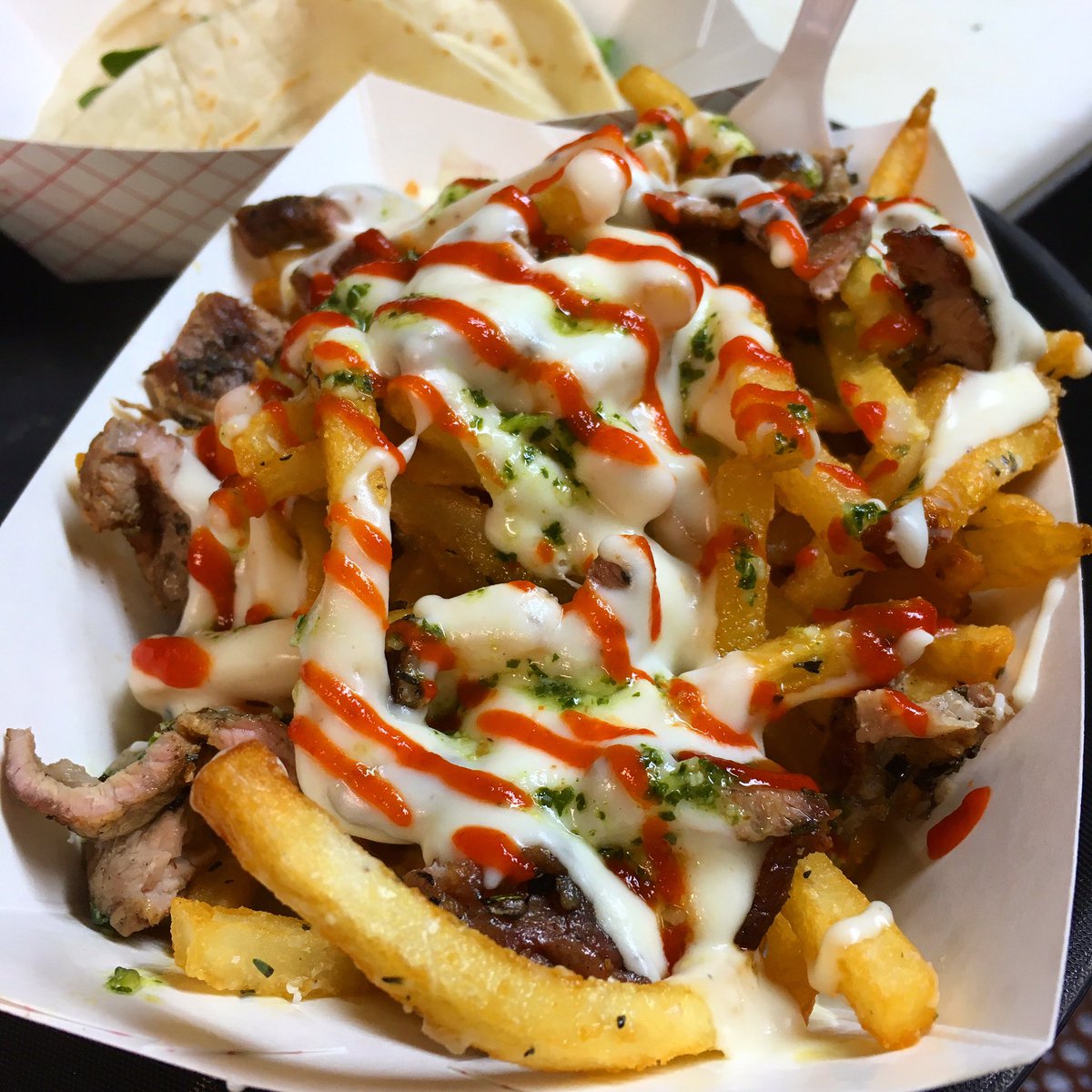 Mexican Flag Fries can be picked up today at ICT Pop-Up Park, 11-1:30pm. Text Ahead 316.609.9016 (please include name, order, pickup time)