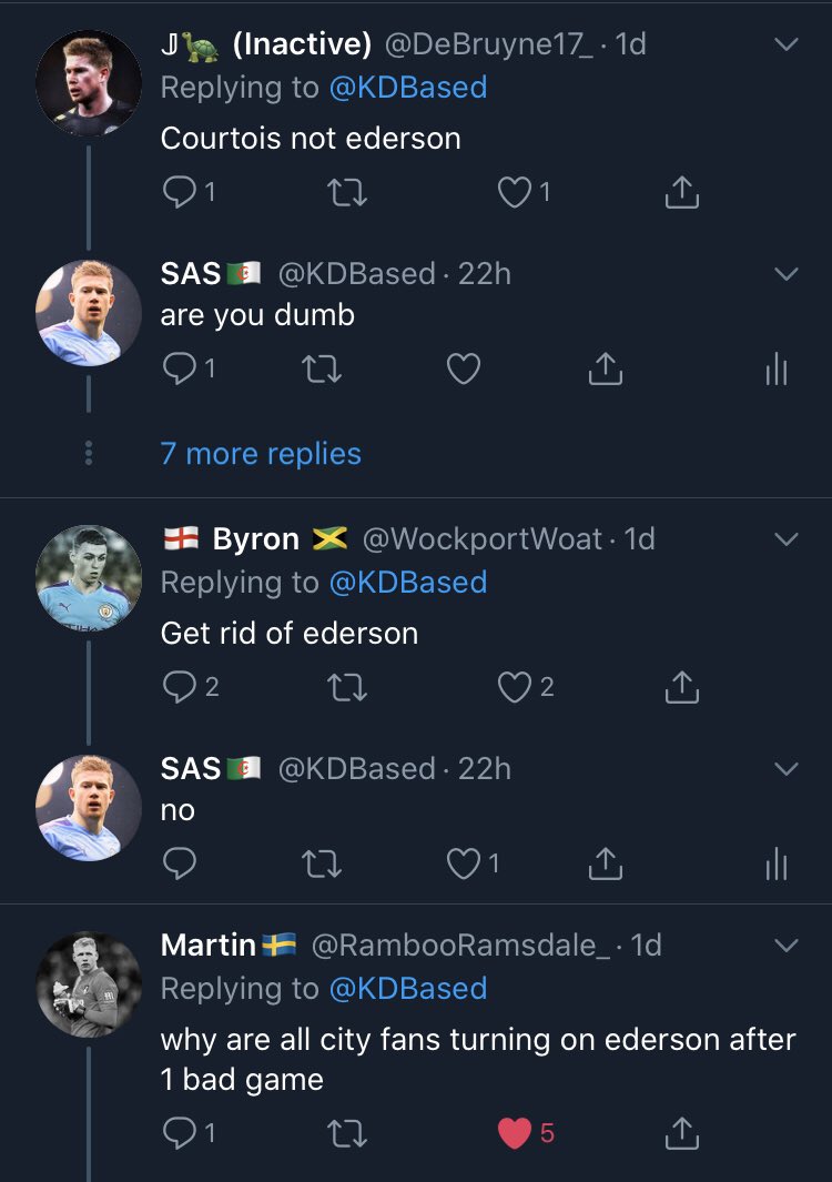 but it’s forgotten how good he actually was. Most days on twitter i have arguments AGAINST city fans trying to prove that our players are better than other. yesterday i was arguing that Ederson was a top 4 keeper in the world and City fans flooded the tweet saying he was shit