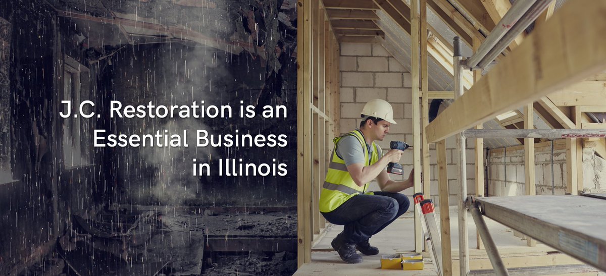 During the State of Illinois stay at home order, we are still here for you, if you experience flood, fire, storm, or mold damage- we are open.  Call 800.956.8844 - 24/7/365.  Stay well, friends.

💦❤️🔥

#restoration #jcr #firedamage #waterdamage #molddamage #stormdamage