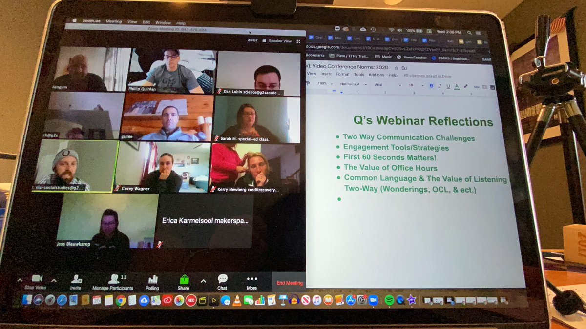 QuinlanPhillip's tweet photo. #DoingMIPart #G2S is setting the stage to connect with students! ALL students have been provided #hotspots #1to1devices Teachers working tirelessly DAILY build a solid #virtuallearning experience. #Wolfpackstrong #180daysofstrong https://t.co/UbDSCIdC2X