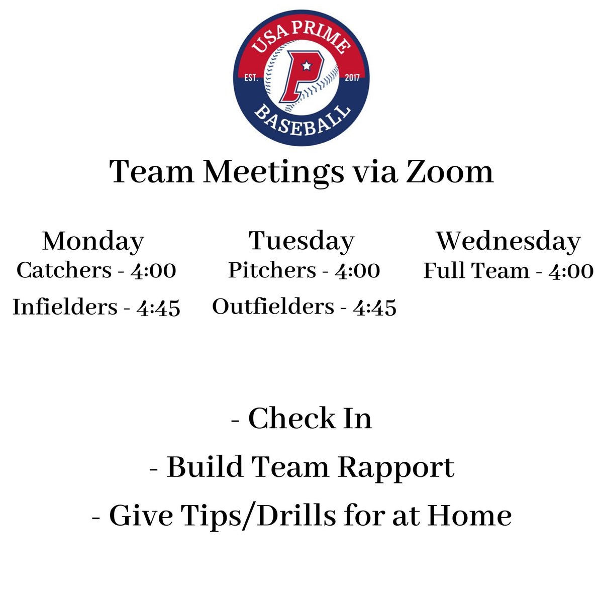 USA Prime Colorado 2021 (@usaprime2021) on Twitter photo USA Prime Halicky will be holding Zoom meetings for our players during the Stay at Home order. If anyone wants to join and speak to our guys, please DM me! <a href="/USA_PrimeBB/">USA Prime Baseball</a> #PrimeMovement USA Prime Halicky will be holding Zoom meetings for our players during the Stay at Home order. If anyone wants to join and speak to our guys, please DM me! <a href="/USA_PrimeBB/">USA Prime Baseball</a> #PrimeMovement