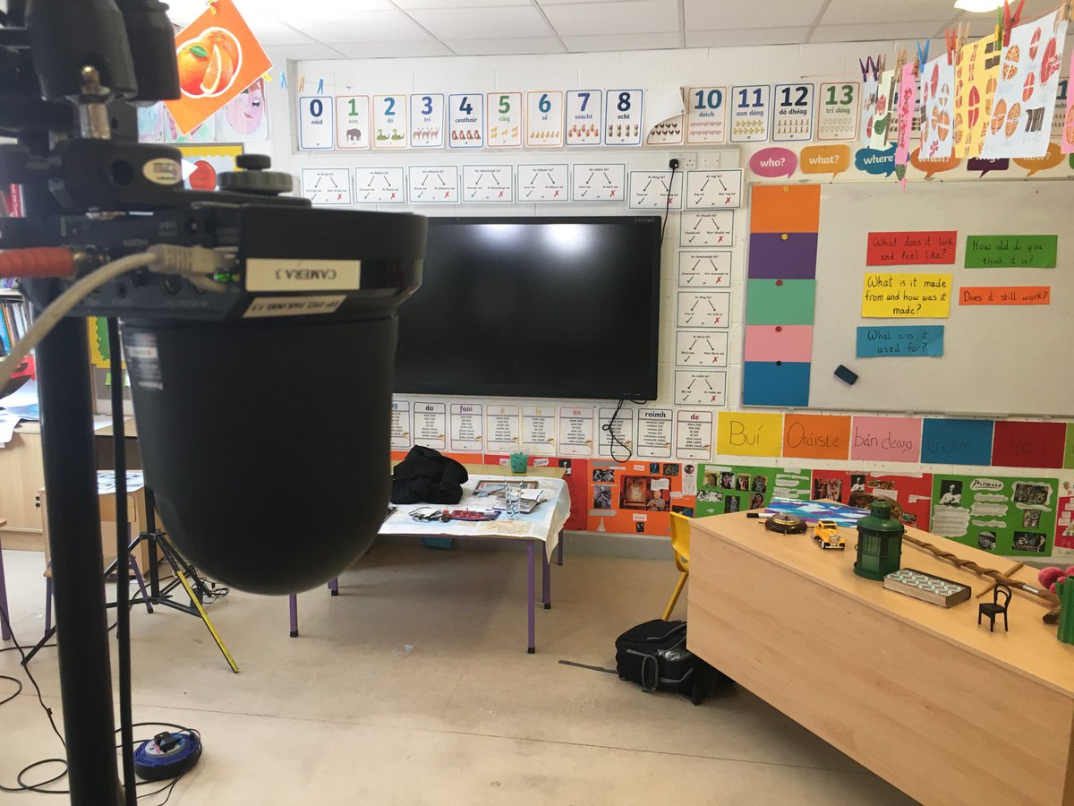 MicMacSuibh's tweet photo. Behind the scenes at RTÉ Home School Hub. Health &amp; Safety and social distancing are a priority and everyone is still smiling! https://t.co/jzVaKTYcUf