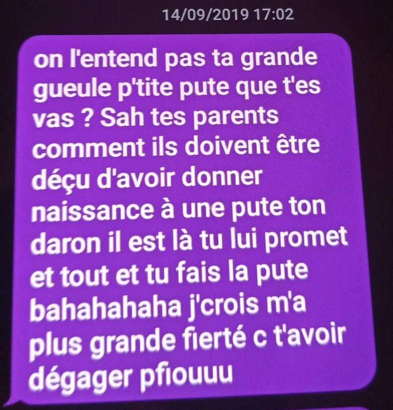 #UnJourMonExCeConnard a commencé à m'insulter chaque jours pendant des semaines parce que j'avais enfin réussis à sortir de notre "relation" toxique, il a toujours retourné la situation en me faisant passer pour la méchante parce que j'étais passée à autre chose :