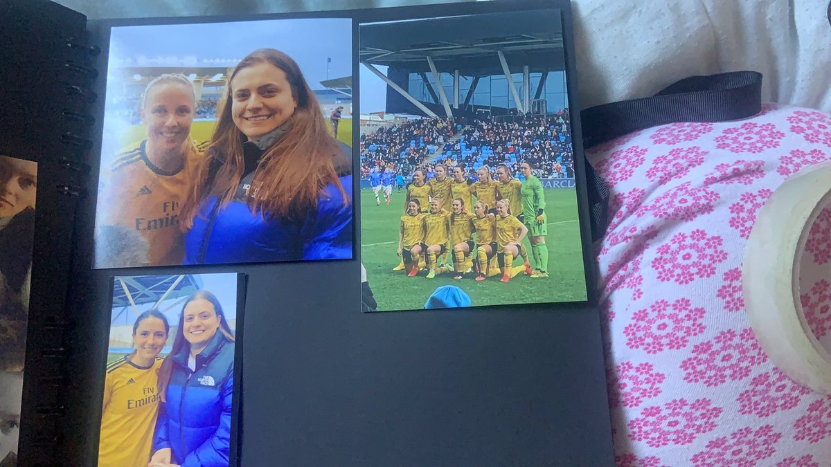 Sorting out my scrap book and obviously my favourite team and players have to be in it ! <a href="/ArsenalWFC/">Arsenal Women</a> <a href="/bmeado9/">Beth Mead MBE</a> <a href="/DanielleDonk/">Danielle van de Donk</a>