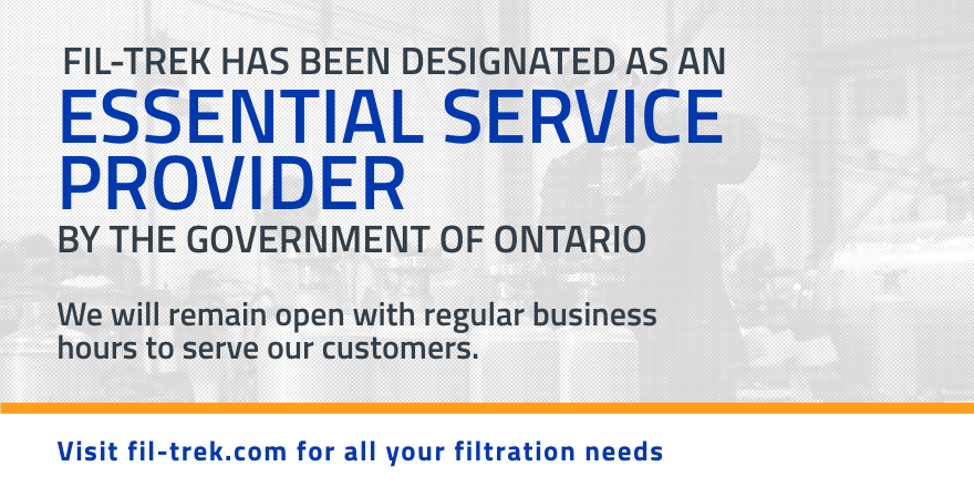 FilTrekCorp's tweet photo. We are pleased to announce that we are remaining open for our customers until further notice, as we are an considered an essential business by the Government of Ontario. Thank you to our valuable and loyal customers for their continued support through this challenging period. https://t.co/eK1JygpOMM