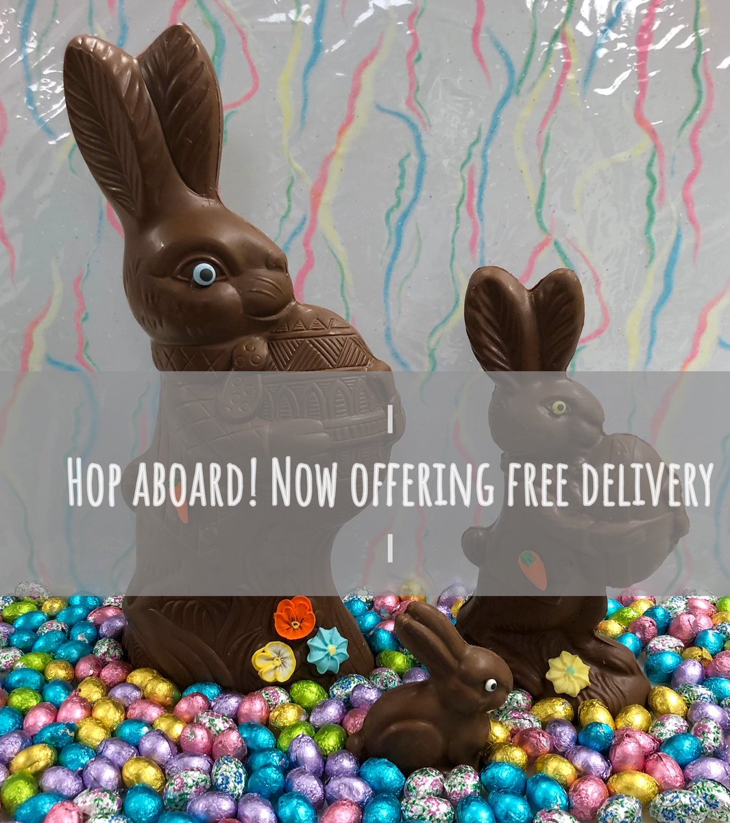 CandyFactoryInc's tweet image. Easter packages available for all budgets. We’ll deliver within six feet of you door! #localbusiness #Easter. Email info@candyfactory.ca for more information @thepeakfm @TownCollingwood @collingwoodtday @connectioncwood