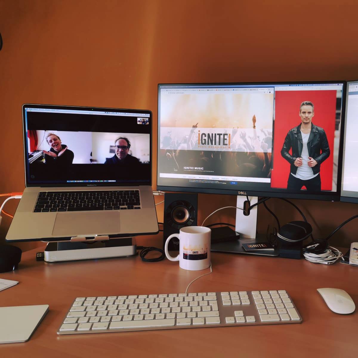 Ignitemusicman's tweet photo. Meeting the Corona-proof way with IGNITE music management, marketing, booking agency team members: Jose Kistenkas, Jasper Slaghuis and Christian Fictoor.

And to our colleague Nikolai Serda: good luck with the moving today!

#iGNITEmusic #FlattenTheCurve #StayHome https://t.co/N1nmUmDSaT