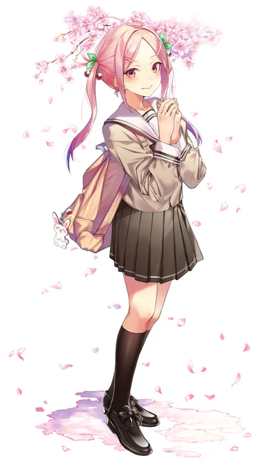 桜の木の下でー。
#オリジナル 