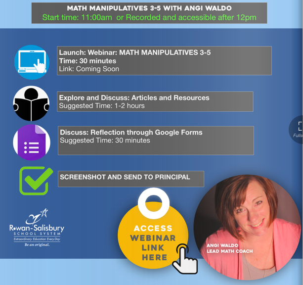 Join me today, March 26 @ 11:00. I go live to tell you about ways to use elementary math manipulatives in our new virtual world! There will be lots of resources and a question and answer session! flipsnack.com…/rss-webinar-opti…/full-view.html