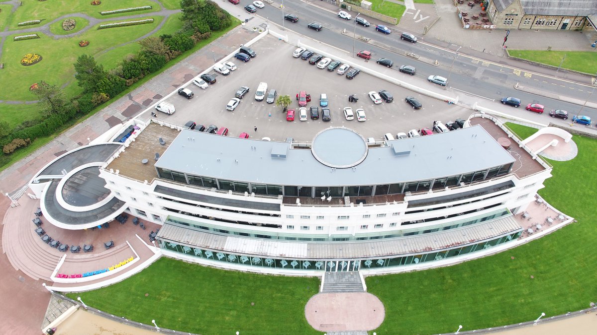 #ThrowbackThursday - Check out this drone shot from the <a href="/Sika/">Sika</a> roof carried out on this hotel in Morcambe.

#roofrepairs #restoration #birdseyeview #dronephotography #tt #tbt #construction #project #picoftheday