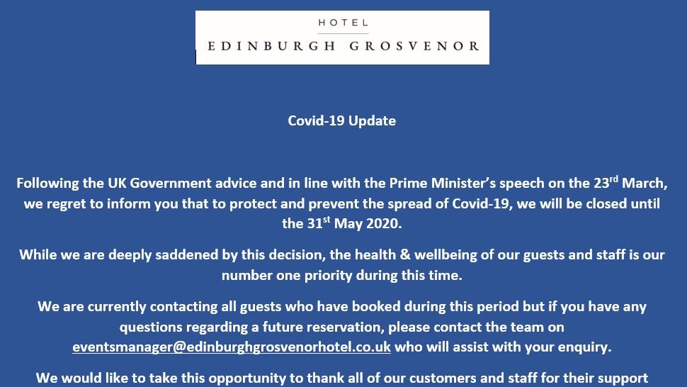 Edinburgh Grosvenor Hotel tweet media
