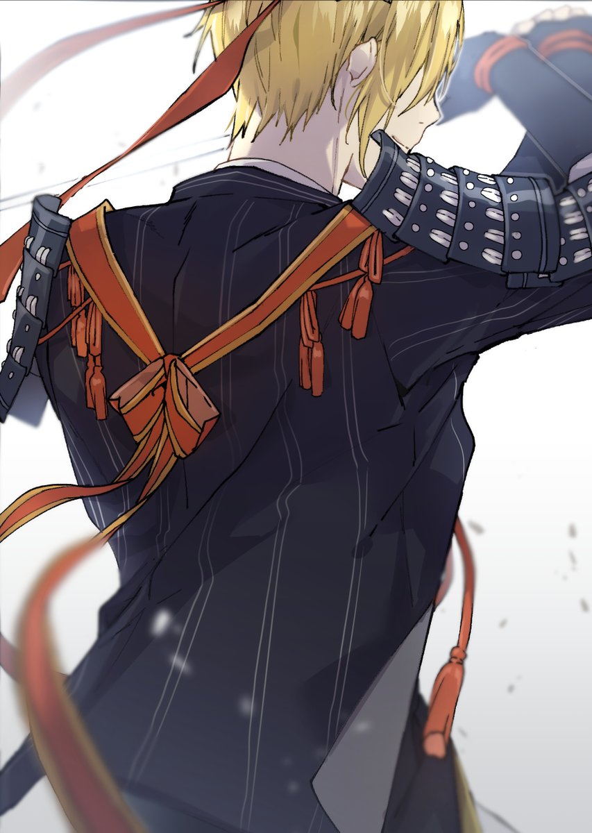 三日月宗近(刀剣乱舞) 「男士の背中に守られたい(˘///˘) 」|こまのイラスト