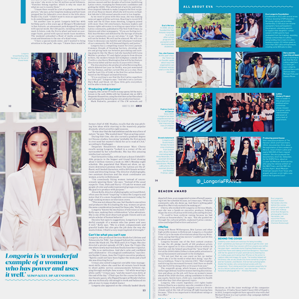 _LongoriaFRANCE's tweet photo. #MAGAZINE : @EvaLongoria pour le magazine Adweek d'Août 2019. https://t.co/atlxb7mO8Z