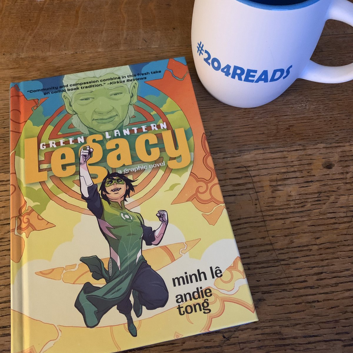 💚 Green Lantern Legacy by @bottomshelfbks blew me away! An incredible graphic novel about tradition, peace, and community. The last page brought me to (happy) tears! 💚 #204Reads #bookaday #graphicnovelsforkids #middlegrademarch