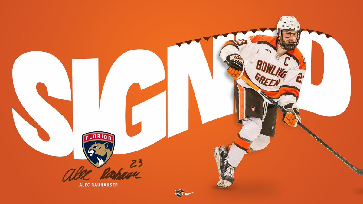 Congratulations to the Captain, Alec Rauhauser who will be joining the <a href="/FlaPanthers/">Florida Panthers</a> organization! 

Rauhauser totaled 122 points as a Falcon, the ninth most by a defensemen in program history!

#AyZiggy || #FalconsInProHockey