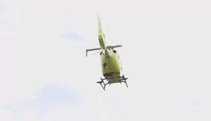TRAUMAHELIKOPTER VOOR GEWONDE AMAZONE SCHIEDAM..