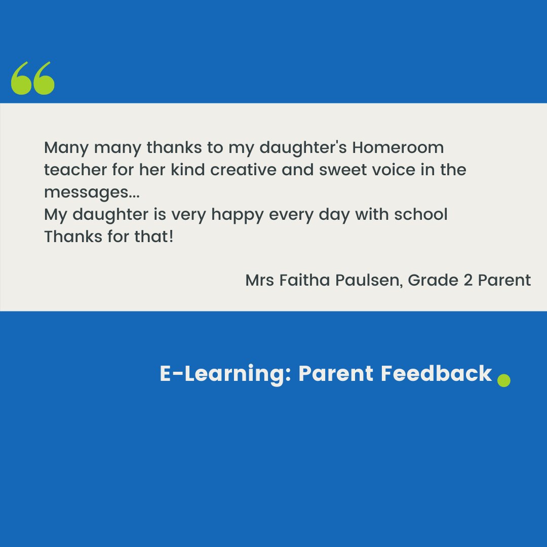 GreenfieldIntS's tweet photo. Concluding the first week of #ELearning with some positive feedback from our parents 😊 Thank you all, it means a lot.
#behappybeGIS #AllForTheLoveOfLearning #ProudlyTaaleem🍎 #InspiringYoungMinds 
#WelcomeBackToLearning
@Taaleem @KHDA @MrJamiePlunkett @Miss_Healy_GIS https://t.co/QEJOUyQzme
