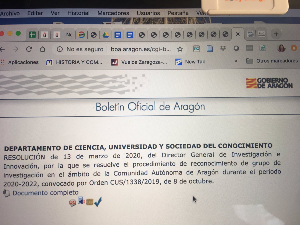 cmartalazo's tweet photo. .@GICIDUZ de la Universidad de Zaragoza, con el código S29_20R, sigue siendo Grupo de #Referencia @GobAragon . Hemos aumentado en número y miembros #efectivos ¡Una Alegría en medio de la tormenta! Seguimos con nuestra #agenda de #actividades #digitales https://t.co/i8MiQ5Th9P https://t.co/CympbcMT7H