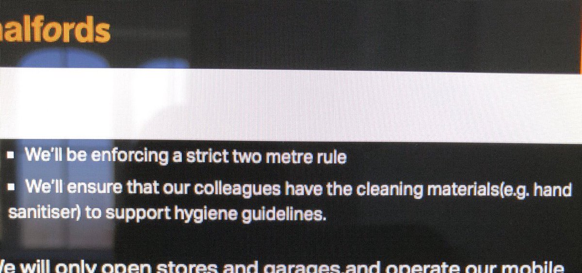 sdroflahuoykcuf's tweet photo. @Jimmickdee @stayinathome4e1 @HSpouce @julijaar @Halfords_uk please see this the staff have no safety equipment or hand sanitizer.  Yet they state they do on there website. https://t.co/YkKeEXwdNW