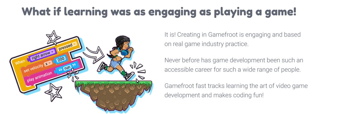 mr_isaacs's tweet photo. Join us today! Learn about https://t.co/mRQgIGIUCe, a wonderful game design tool that provides opportunities to develop games with or without code.
9amET https://t.co/ycMKViAoBx
11 am PT/2pm ET https://t.co/QbvDedIPus
#games4ed #gamedesign #gamefroot
@gamefroot @alicekeeler https://t.co/w7hDZYx9Ox