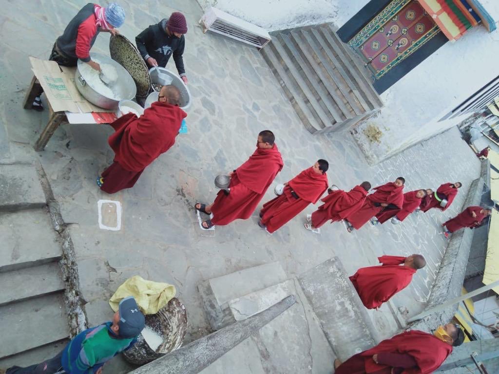 Better to be safe than sorry!

Monks in Tawang Monastery maintain social distancing. Let’s give no chance to #CoronaVirus. #IndiaFightsCorona