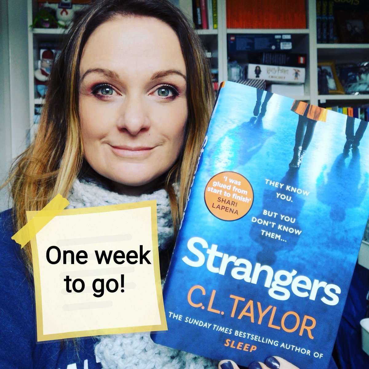callytaylor's tweet photo. One week until Strangers is published! If you haven't already pre-ordered from Waterstones, Amazon, Max Minerva's or your local independent bookshop you will be able to get it in Tesco and Asda on 2nd April. If you do venture into a supermarket I would LOVE to see a photo of it. https://t.co/fCC4M7Y598