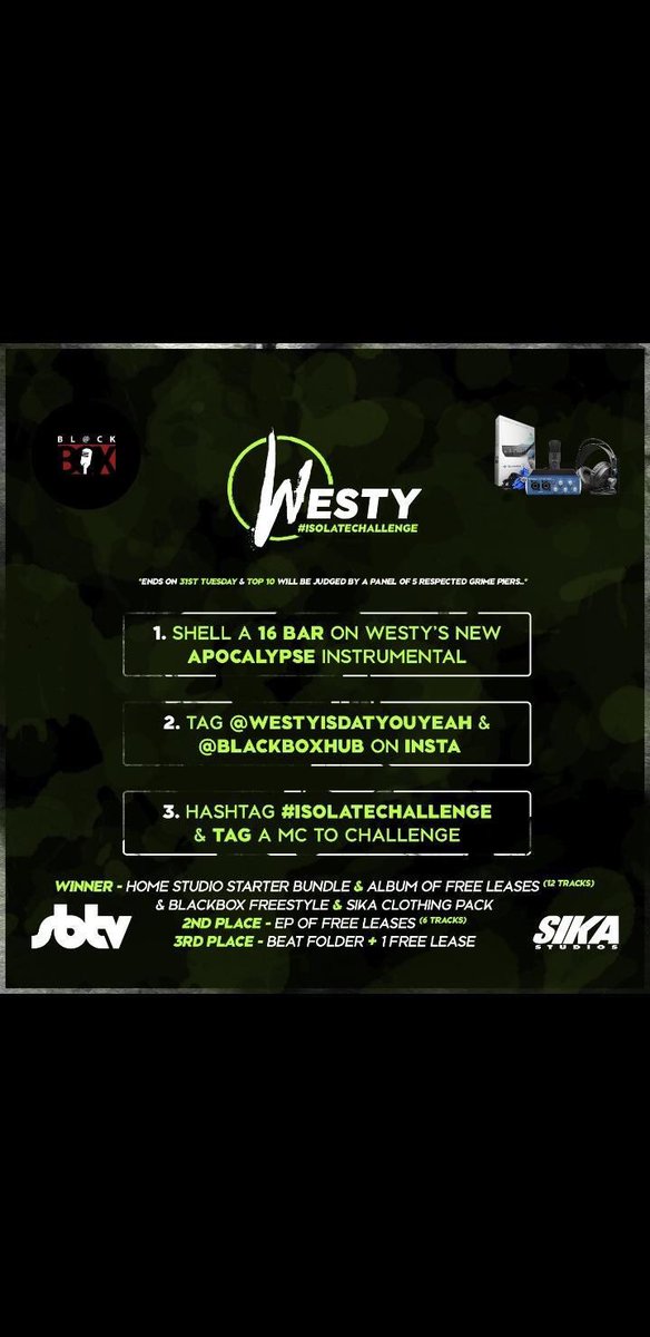 SBTVonline's tweet photo. @IsDatYouYeah & @Blackboxhub have started the #IsolateChallenge Big prizes to be one. Get involved! https://t.co/xZJUqGg2wi