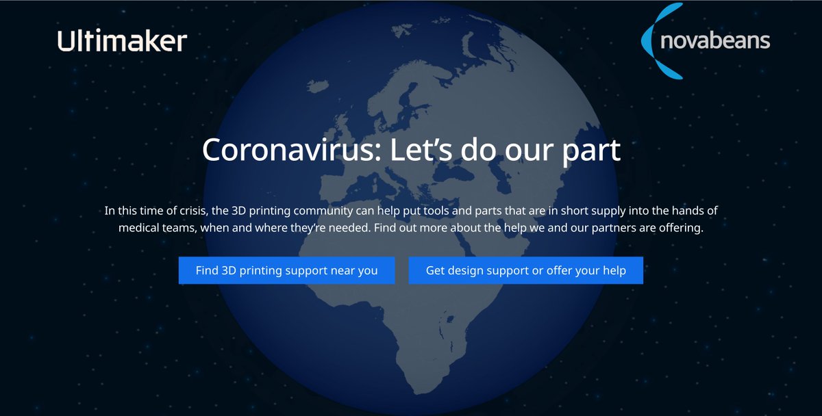 Novabeans3D's tweet photo. As countries around the world are fighting  #COVID2019 pandemic, #Novabeans powered by #ultimaker is ready to support #hospitals by #3Dprinting medical parts which are in short supply in India. 
https://t.co/3KL4B2AEMp

#printedtools  #helptofightcovid #medical3dprinting #icmr https://t.co/FNiYAvUcWz