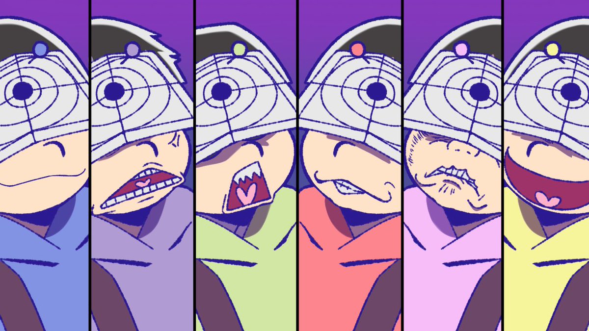 ロキ 表情差分 #おそ松さん #おそ松 #カラ松 #チョロ松 #一松 #十四松