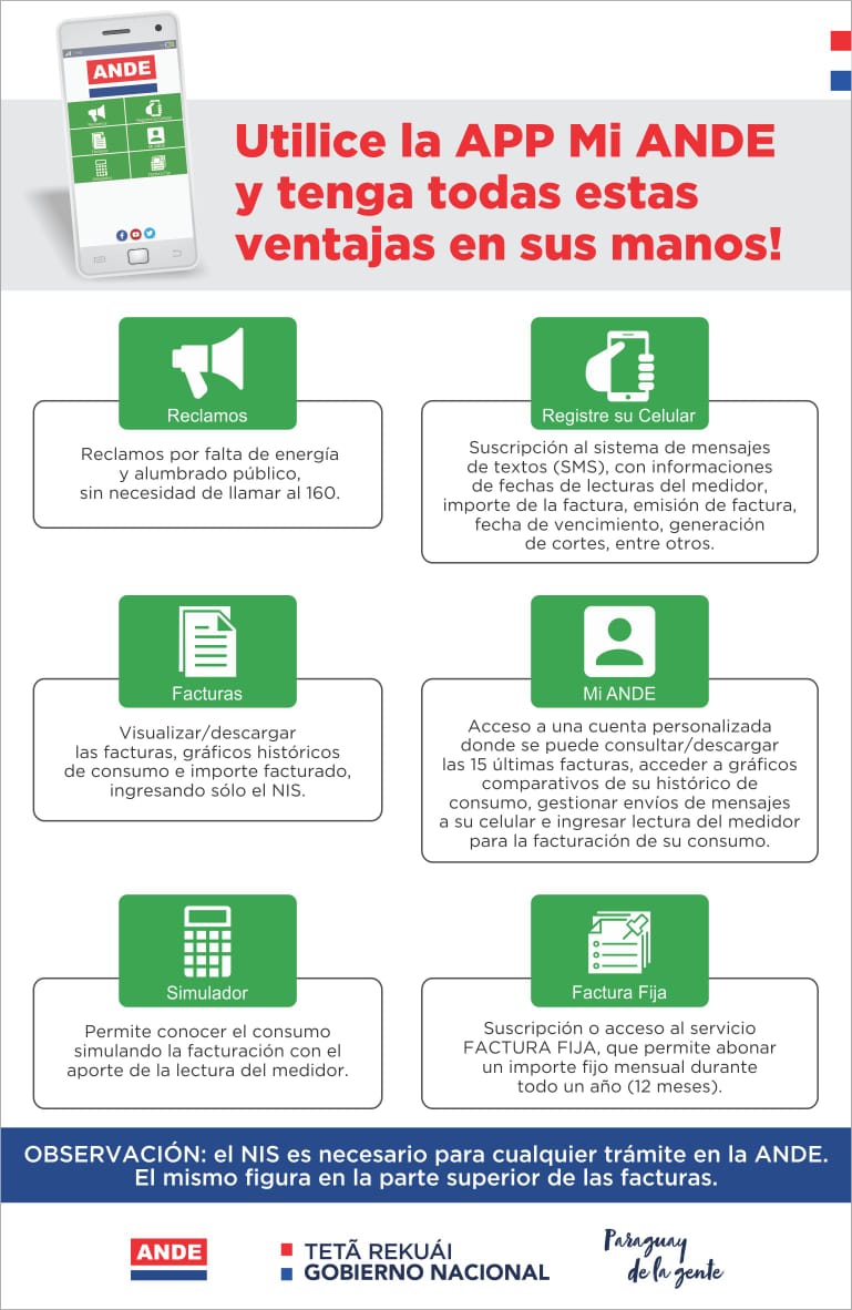ParaguayTVHD's tweet photo. 📲Descarga la APP #MIANDE y tendrás todas estas ventajas en tus manos
Para descargar podes seguir el enlace
🔗➡ https://t.co/QQKFvPamb0 https://t.co/5Orlgrk3nK