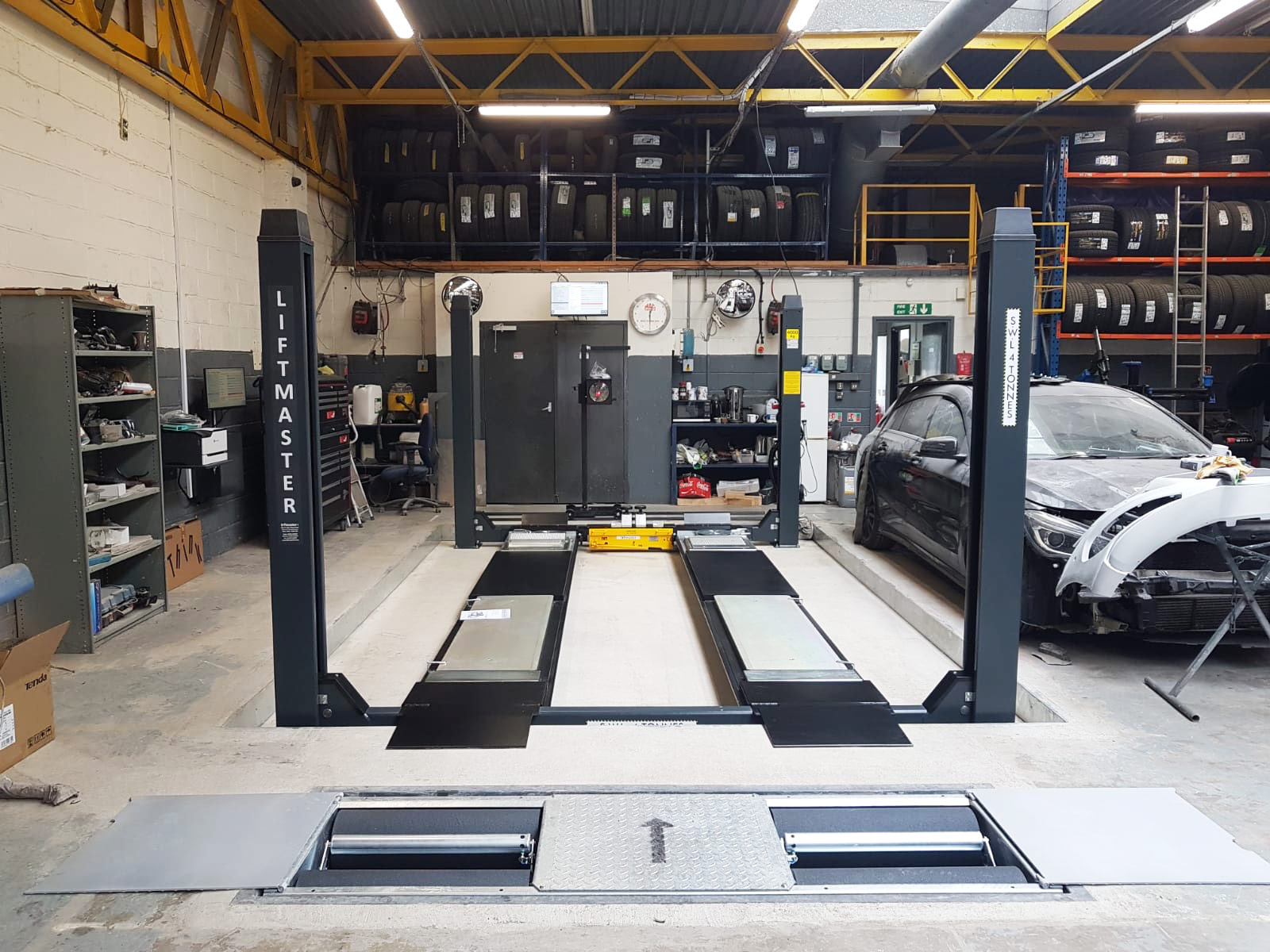 Liftmaster Ltd on Twitter "Class IV, 4 Post Wheel Alignment MOT Bay