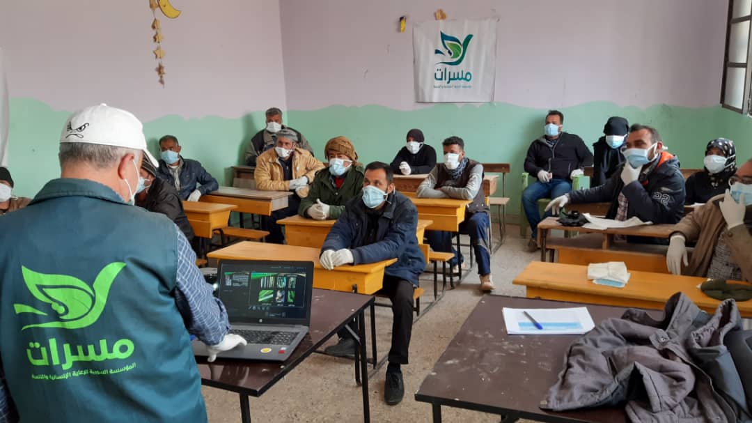 MasrratEst's tweet photo. As part of Food Security an livelihood support program in Syria, Masrrat has trained and guided beneficiaries through the following topics:
Wheat pests
Fungal Diseases
Safe use of pesticides
General Information about the #CORONA virus and ways to prevent it.
#MASRRAT
#SYRİA https://t.co/KxNgZtiyQ2