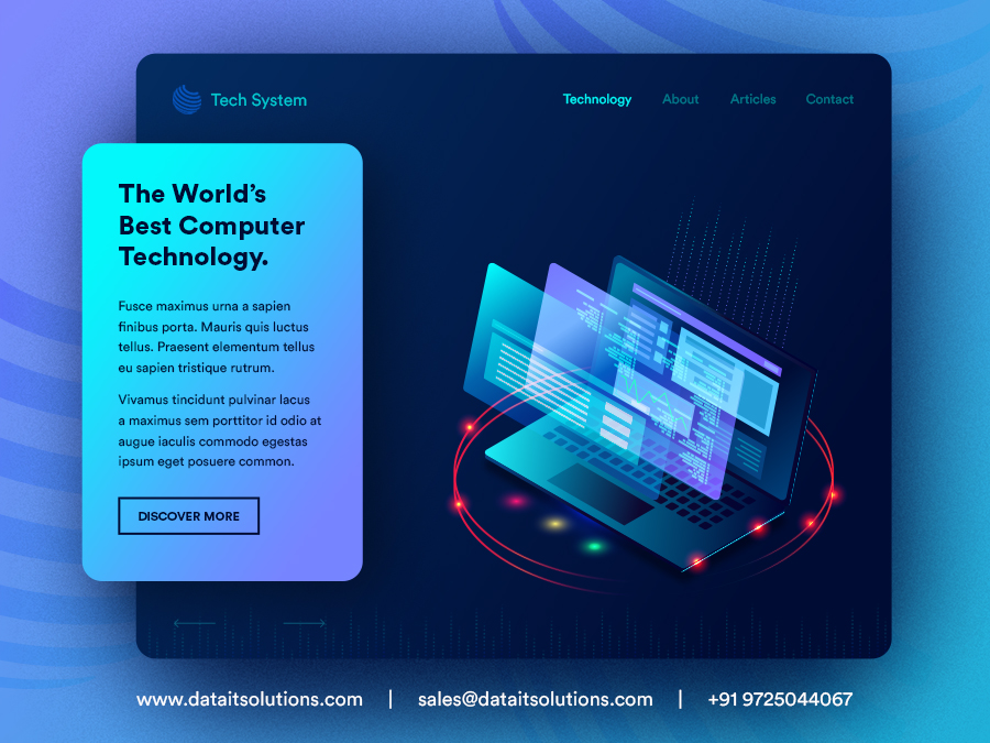 DataitSolutions's tweet photo. Get your #ComputerAndTechnology #website design to deliver transformational #solutions for a demanding #digital #world. Get an aesthetically pleasing and #dynamic website developed by experts.

Contact us at https://t.co/zji0PlZYLX

#webdesign #computerscience #tech #digitalworld https://t.co/cZwErYZS05
