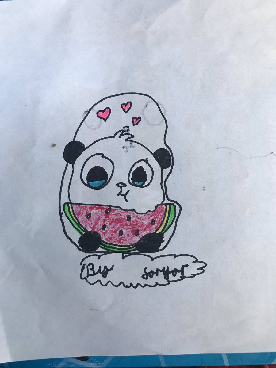 Thank you <a href="/katieridley3/">Mrs Ridley</a> to keeping me busy with my children 😅drawing panda 🐼 and pizza 🍕 #smithdownart #smithdownhomelearning <a href="/katieridley3/">Mrs Ridley</a>