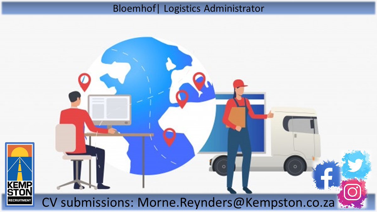 KempstonRecruit's tweet photo. Bloemhof | Logistics Administrator

CV submissions: Morne.Reynders@Kempston.co.za

#Kempston #Recruitment #Logistics #Administrator https://t.co/2MlIC9Yanf