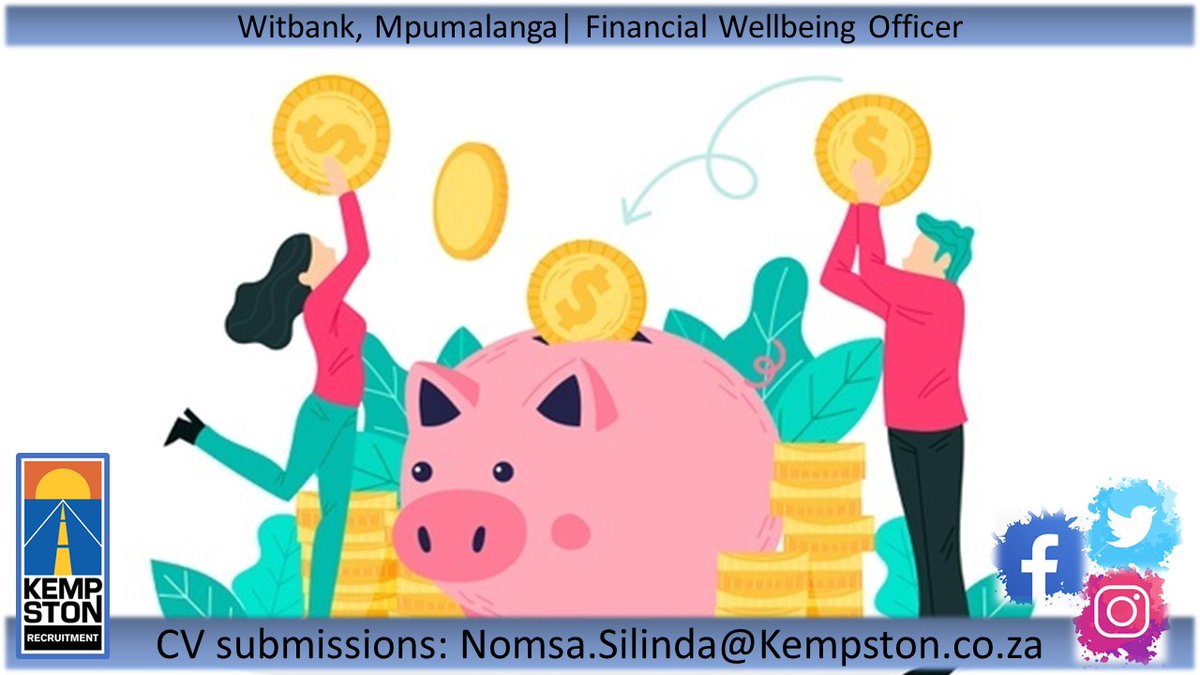 KempstonRecruit's tweet photo. Witbank, Mpumlanga | Financial Wellbeing Officer

CV submissions: Nomsa.Silinda@Kempston.co.za

#Kempston #Recruitment #Finance #Witbank https://t.co/furyFIrJl5